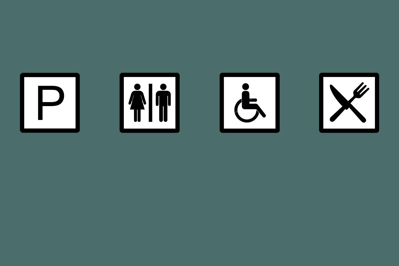 ikoner - grå baggrund